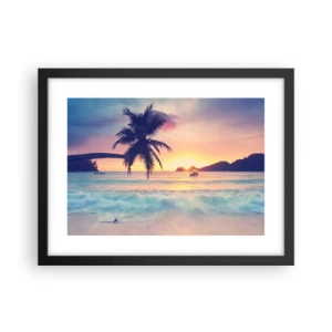 Poster în ramă neagră - O seară în golf - 40x30 cm