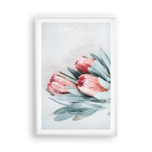 Poster în ramă albă - Rușinate de propria lor frumusețe - 61x91 cm