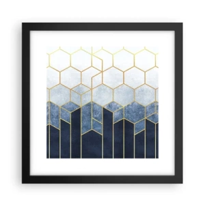 Poster în ramă neagră - Compoziție în ritm sincopat - 30x30 cm