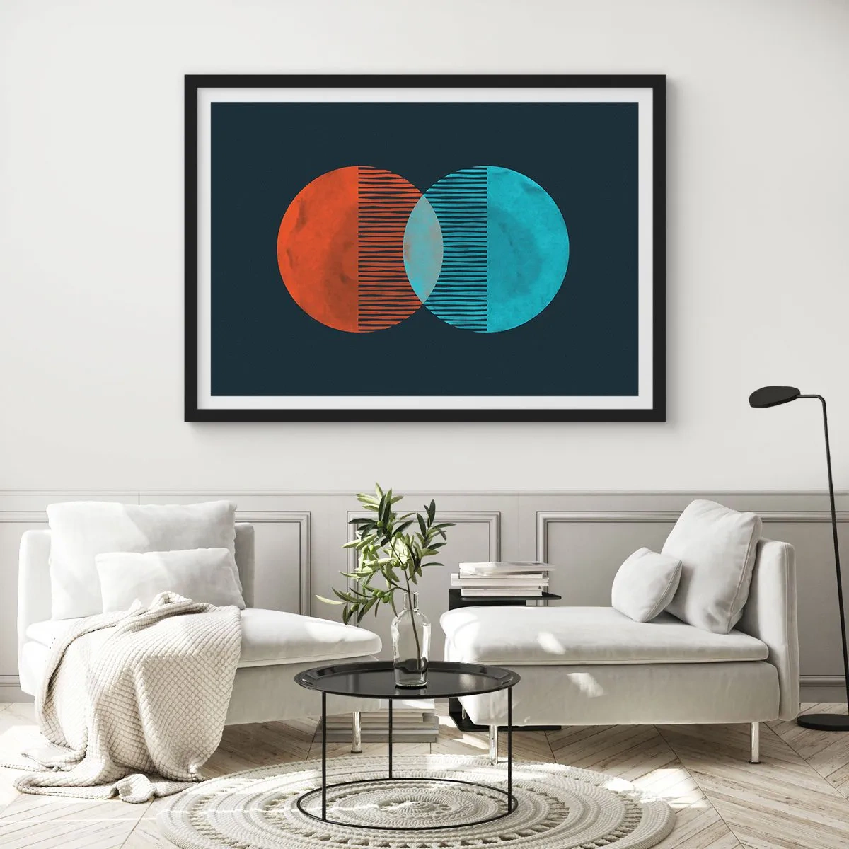 Poster în ramă neagră - Fantezie astronomică - 40x30 cm