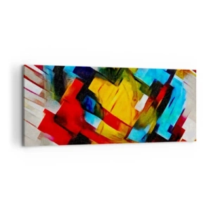 Tablou pe pânză - Sandviș multicolor - 120x50 cm