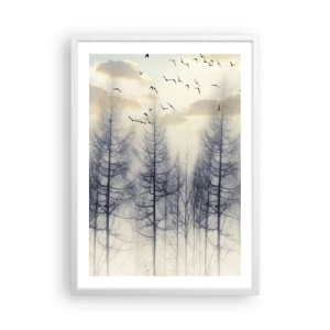 Poster în ramă albă - Spiritele pădurii - 50x70 cm