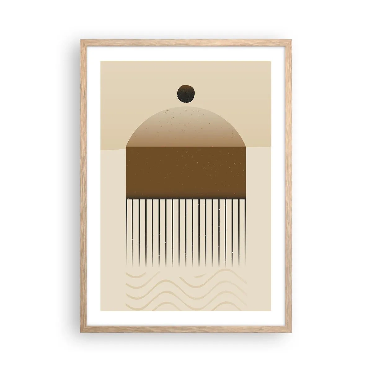 Poster în ramă de stejar deschis - Stări diferite - 50x70 cm