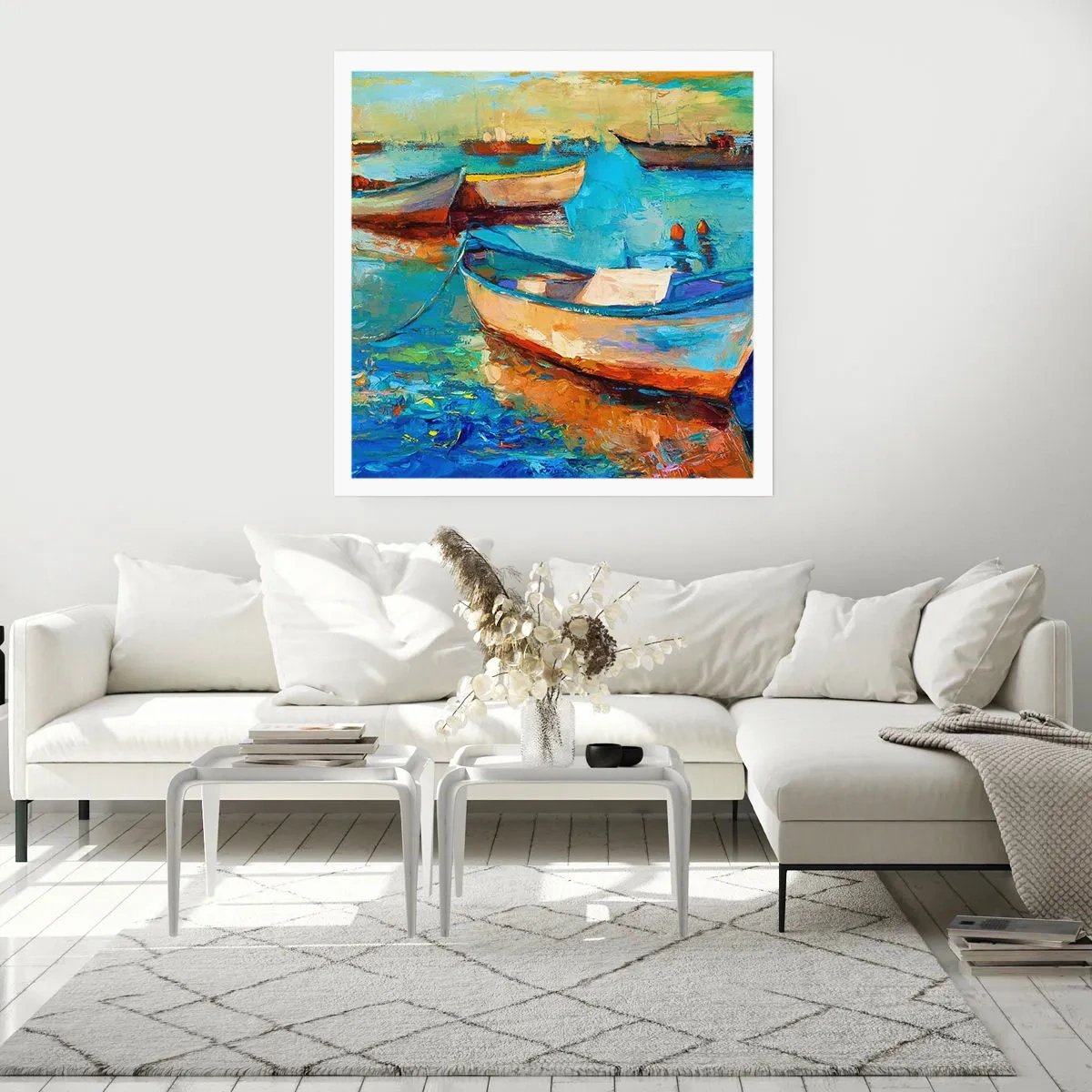 Poster - Într-un golf de aur - 40x40 cm