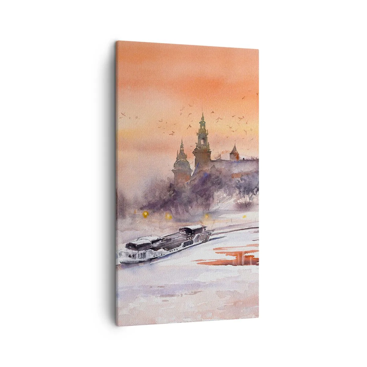Tablou pe pânză - Apus de soare regal - 45x80 cm