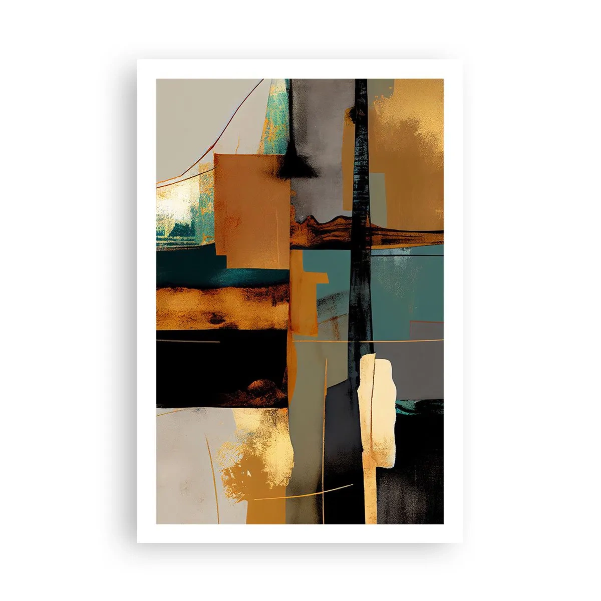 Poster - Abstracția - lumină și umbră - 61x91 cm