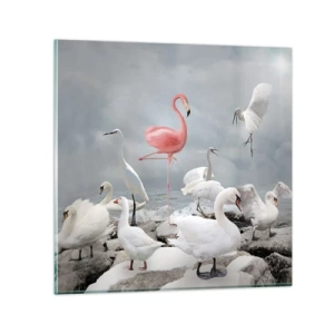 Tablou pe sticlă - De unde am venit? - 70x70 cm