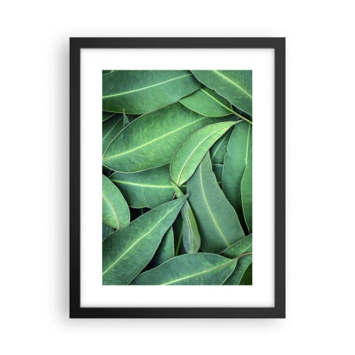 Poster în ramă neagră - Suculente și proaspete - 30x40 cm