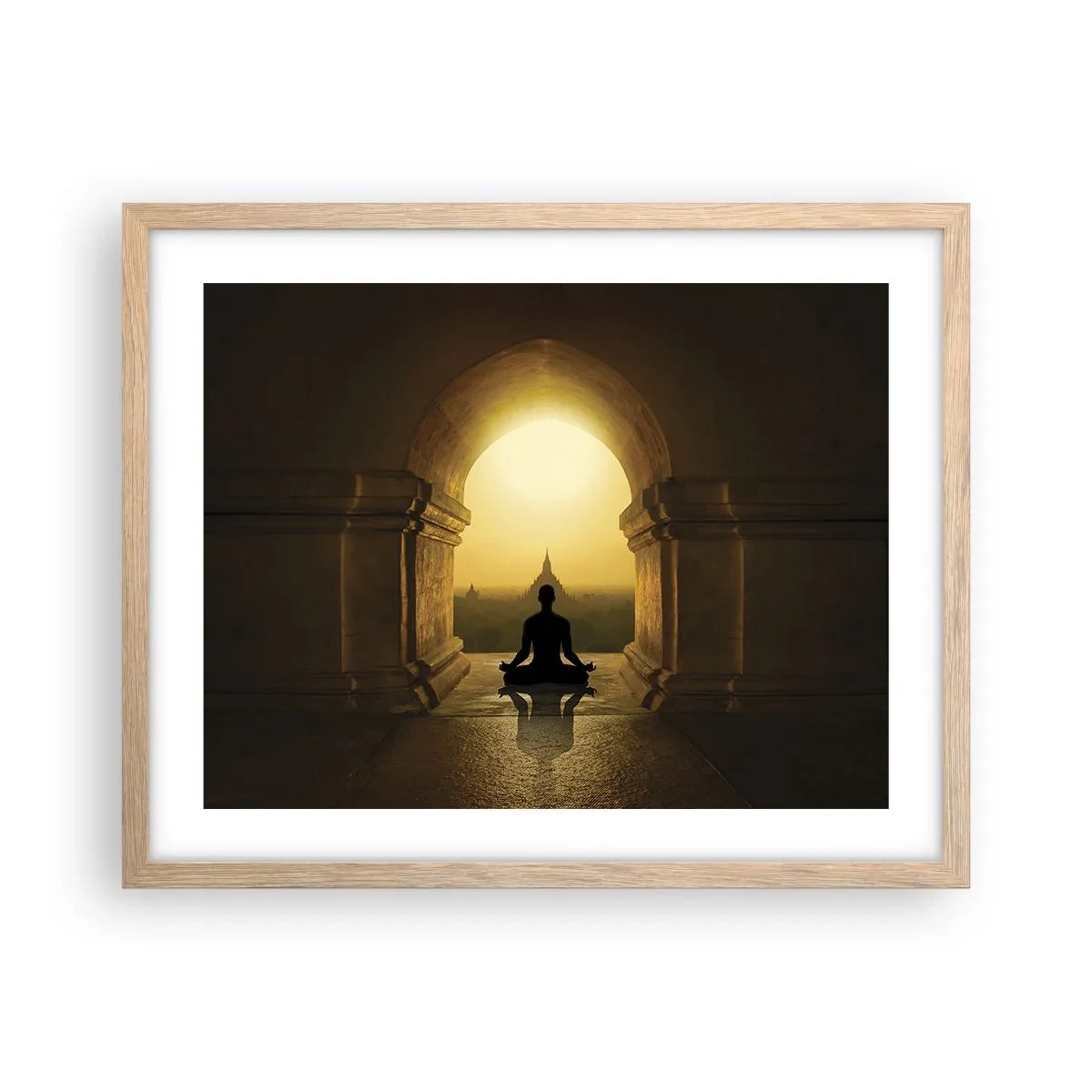 Poster în ramă de stejar deschis - Armonie completă - 50x40 cm