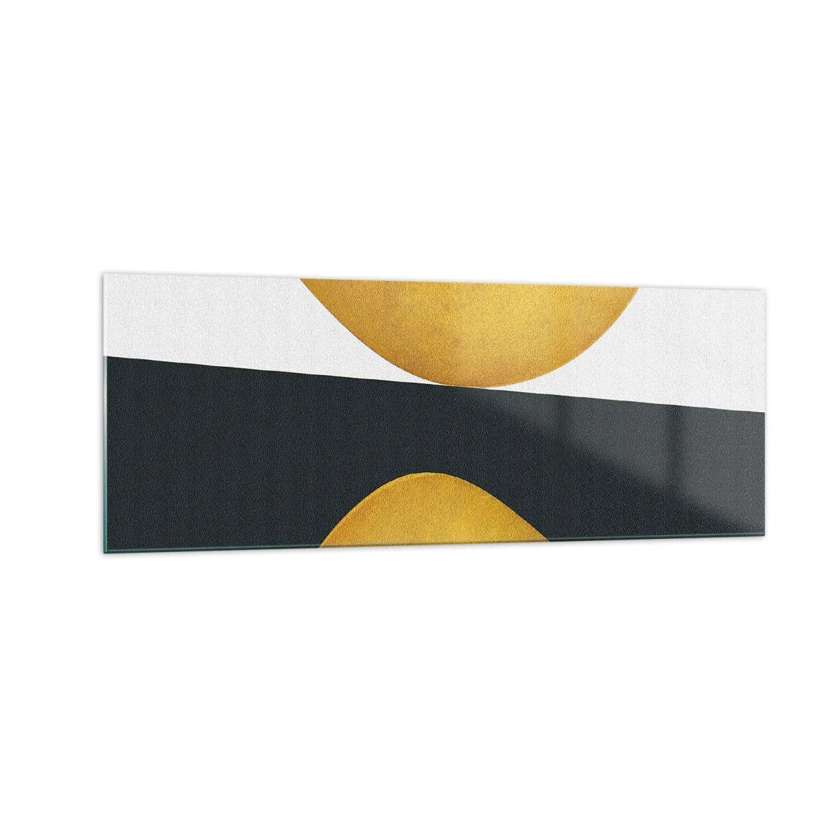 Tablou pe sticlă - În primul rând: aurul - 140x50 cm