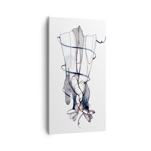 Tablou pe pânză - Un studiu al atingerii - 55x100 cm