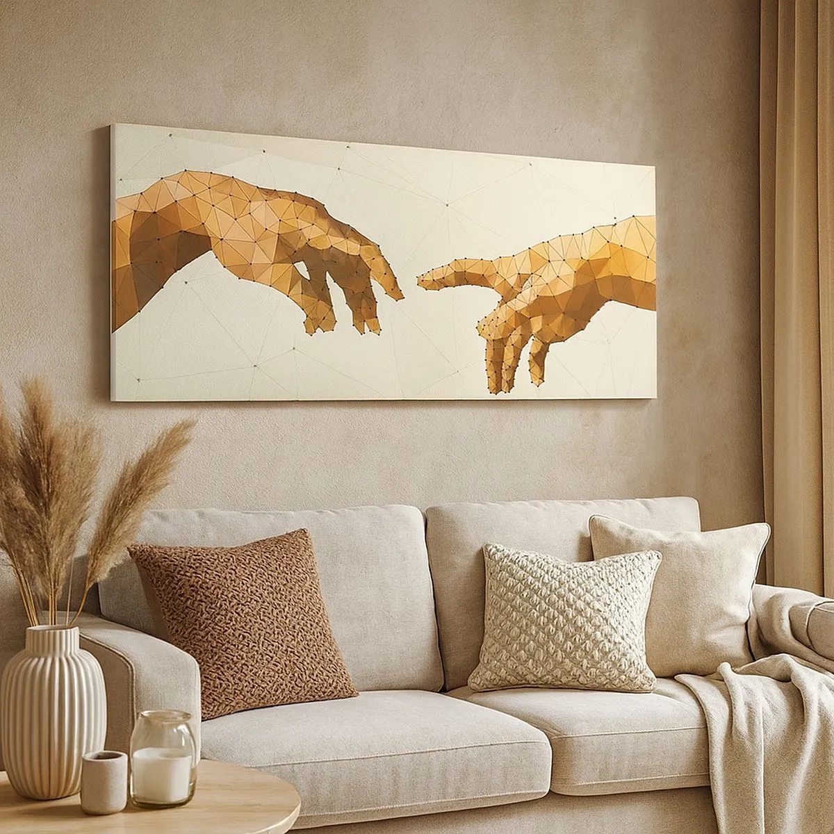 Tablou pe pânză - Geometrie divină - 100x40 cm