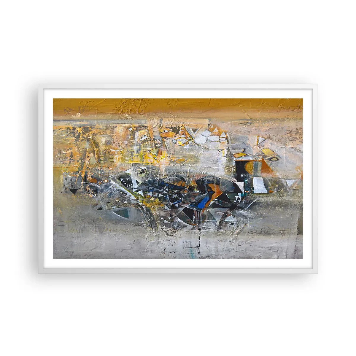 Poster în ramă albă - Totul va fi bine - 91x61 cm