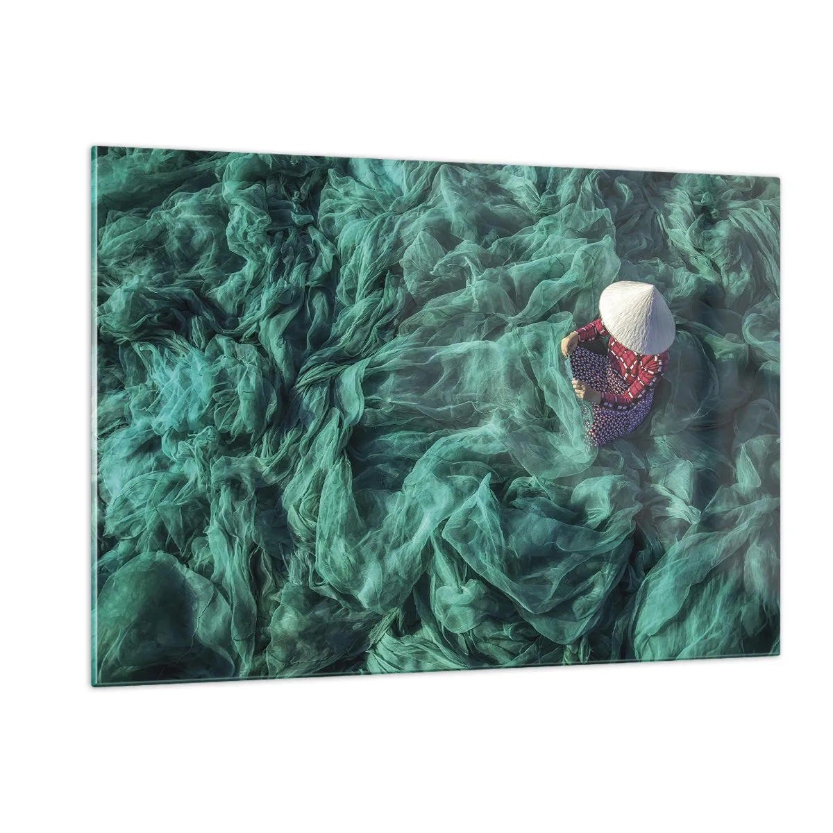 Tablou pe sticlă - Într-o mare de rețea - 120x80 cm