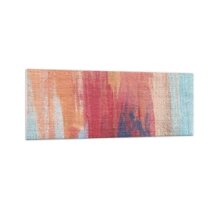 Tablou pe sticlă - Plutind prin curcubeu - 140x50 cm