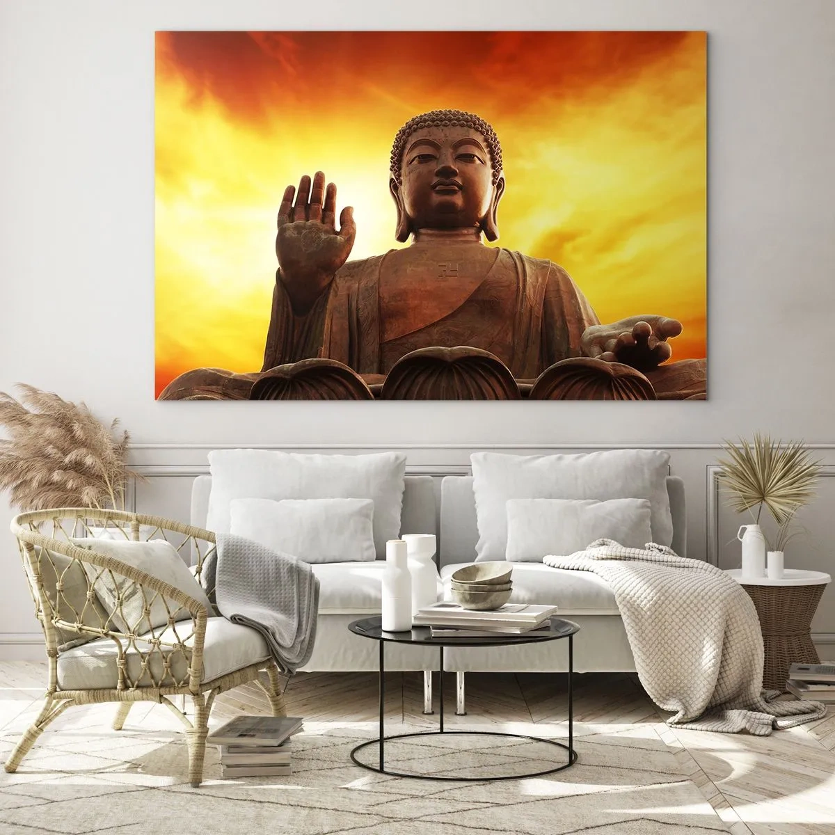 Tablou pe sticlă - Pacea lumii - 120x80 cm