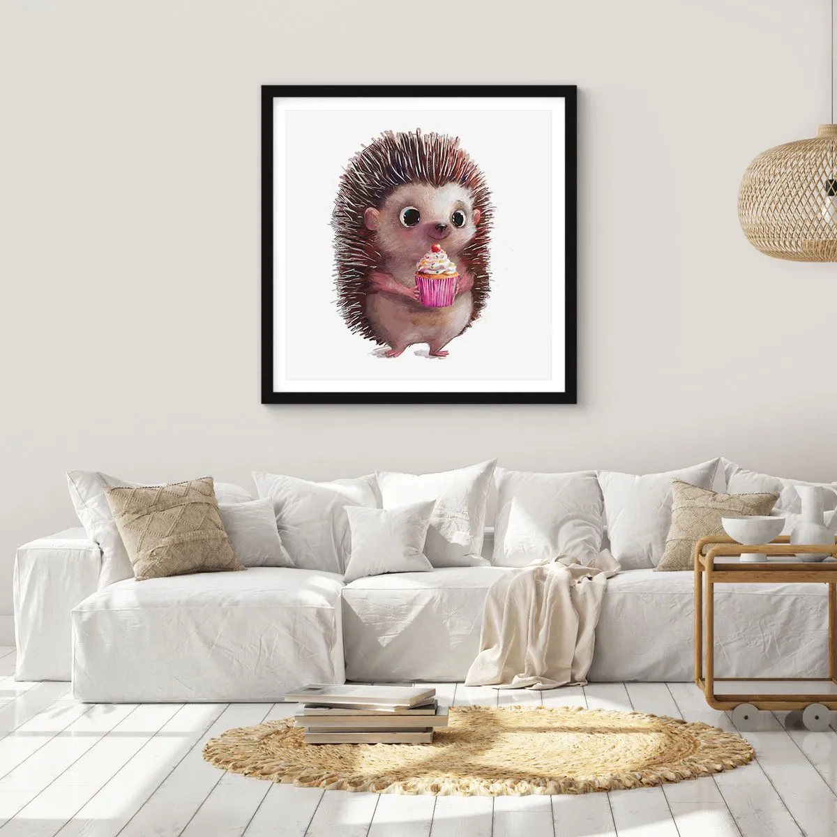 Poster în ramă neagră - Fiecare zi este o sărbătoare - 60x60 cm