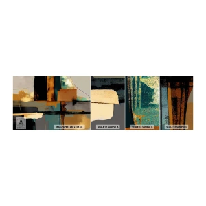 Mostră tapet autocolant Deluxe Sticker - Abstracția - lumină și umbră - Abstracția, Modern, Bucată - 100x30 cm