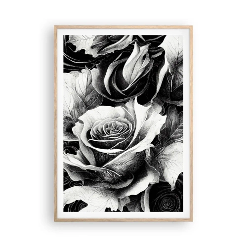 Poster în ramă de stejar deschis - Mereu regina - 70x100 cm