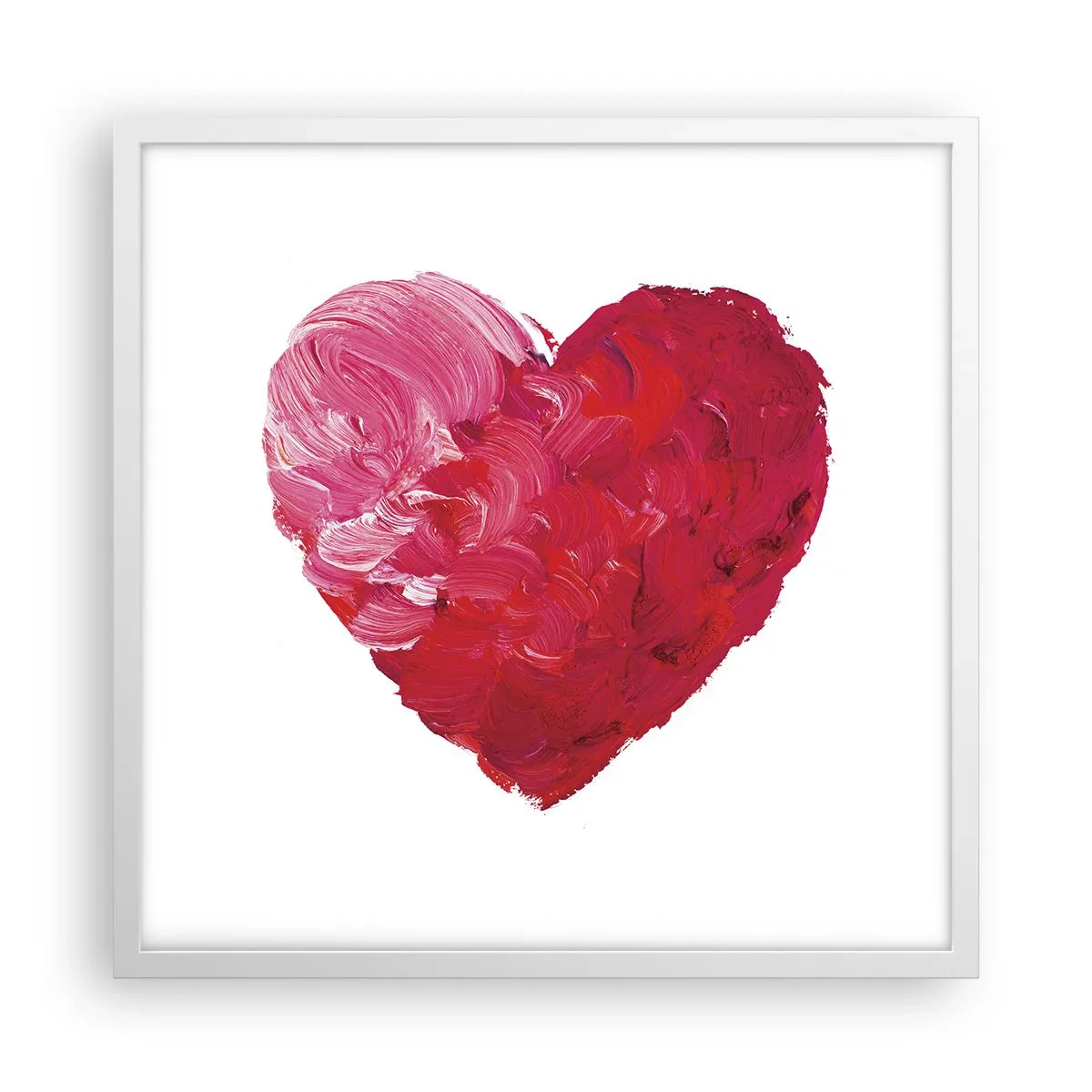Poster în ramă albă - All you need is love - 50x50 cm
