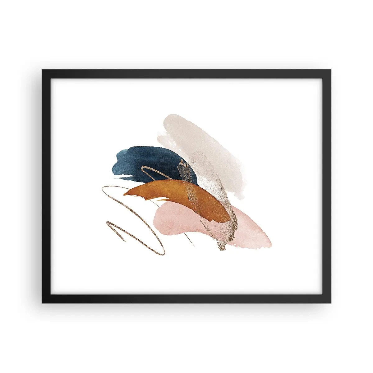 Poster în ramă neagră - Compoziție înaripată - 50x40 cm
