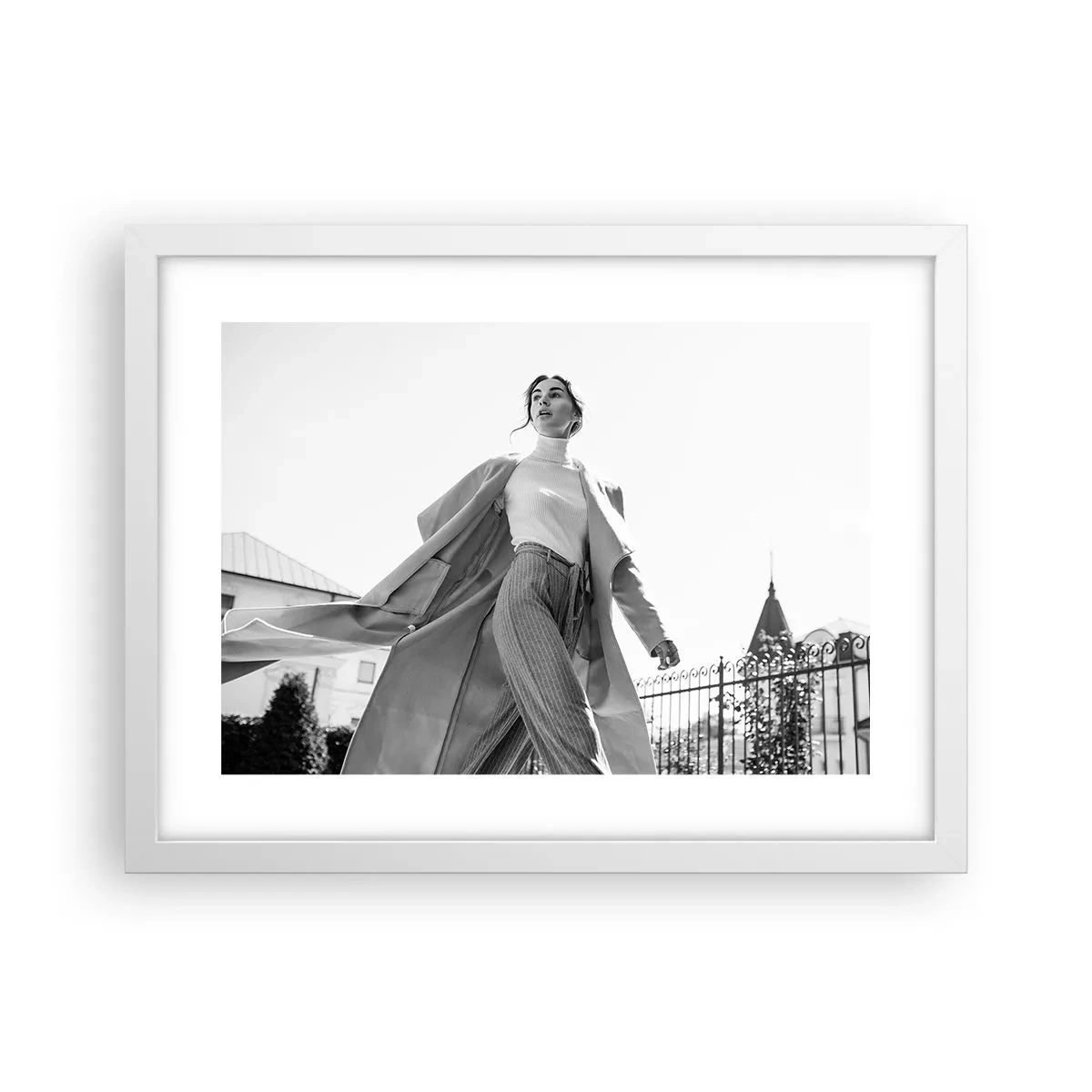 Poster în ramă albă - Vii cu mine? - 40x30 cm