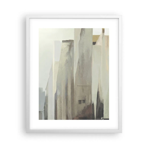 Poster în ramă albă - Vis urban - 40x50 cm