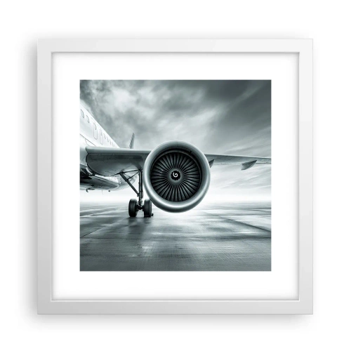 Poster în ramă albă - Ce putere! - 30x30 cm