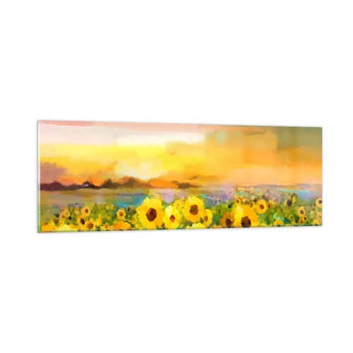 Tablou pe sticlă - Soarele însuși a coborât pe pământ - 90x30 cm