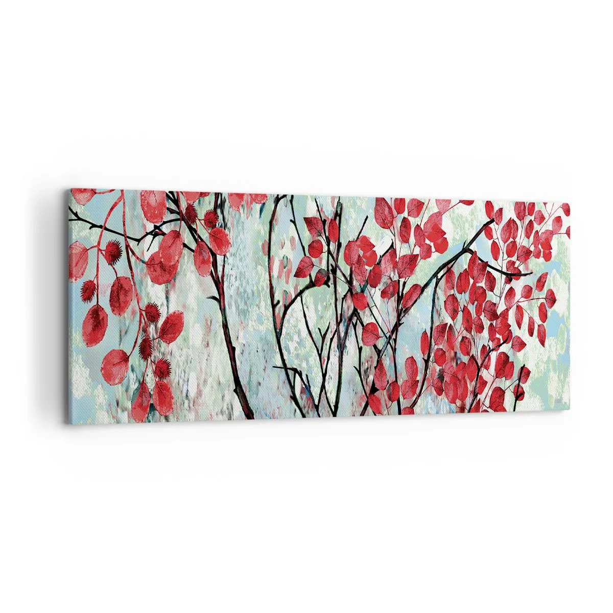Tablou pe pânză - Arbore în stacojiu - 120x50 cm