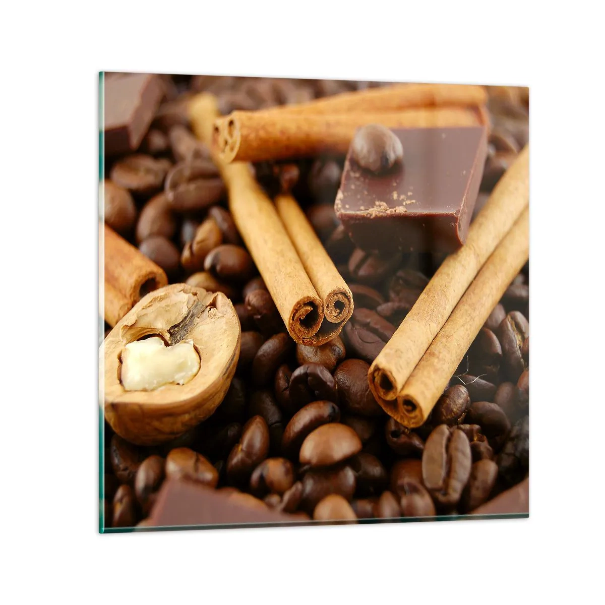 Tablou pe sticlă - Concert de arome - 40x40 cm