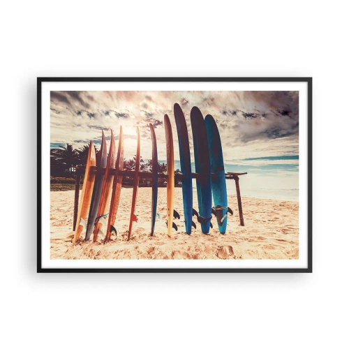Poster în ramă neagră - Noapte bună, până mâine - 100x70 cm