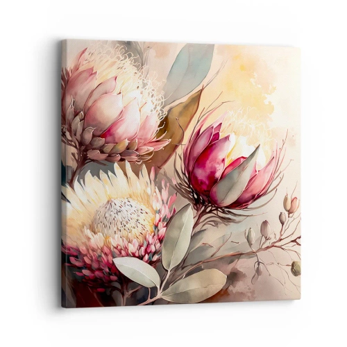 Tablou pe pânză - Profil și en face - 30x30 cm