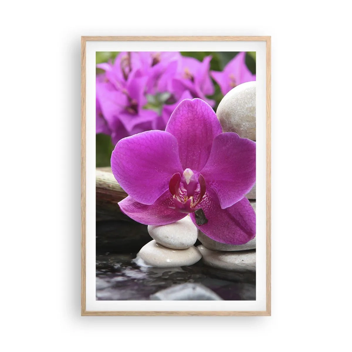 Poster în ramă de stejar deschis - Te odihnești deja - 61x91 cm