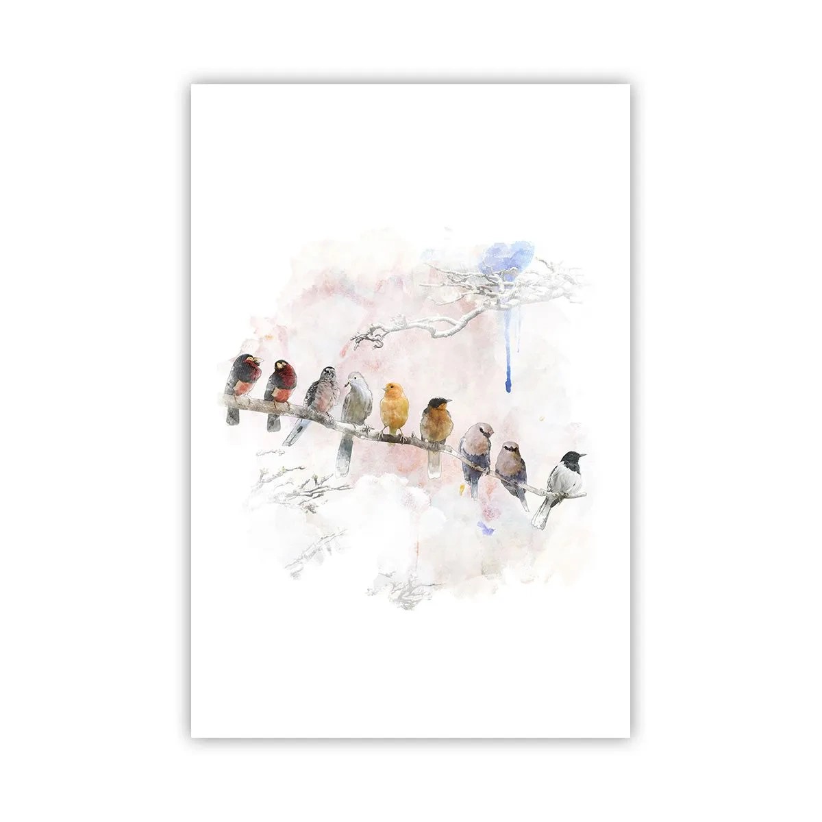 Poster - Întâlnire înaripată - 61x91 cm