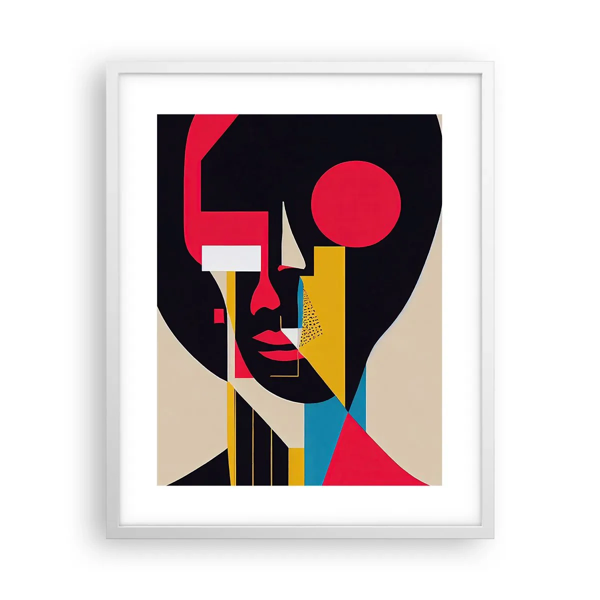 Poster în ramă albă - Lumea ei interioară - 40x50 cm