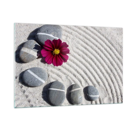 Tablou pe sticlă - Energia și liniștea cercului magic al naturii - 120x80 cm