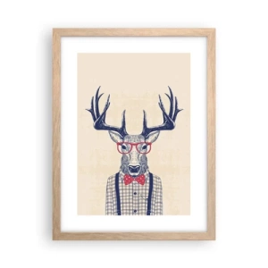 Poster în ramă de stejar deschis - O extravaganță jucăușă - 30x40 cm