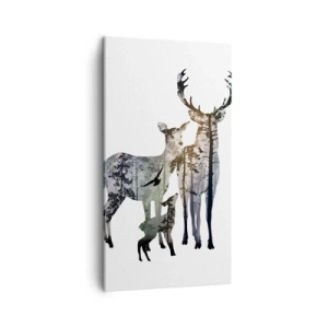 Tablou pe pânză - Fotografie de familie - 45x80 cm