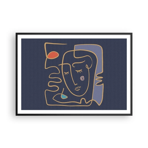Poster în ramă neagră - În reverie - 100x70 cm