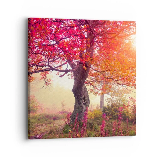 Tablou pe pânză - O frenezie de înflorire - 40x40 cm