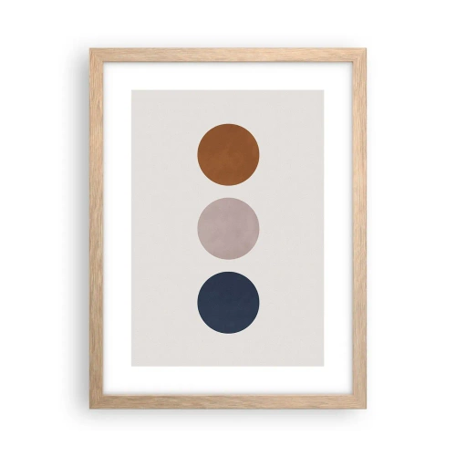 Poster în ramă de stejar deschis - Simbol de excelență - 30x40 cm