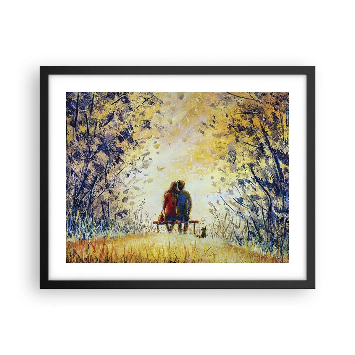 Poster în ramă neagră - Un moment magic - 50x40 cm