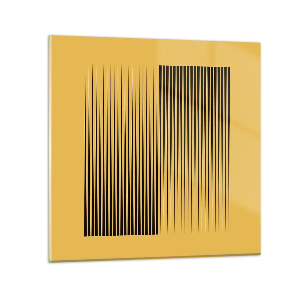Tablou pe sticlă - Pătratul contrariilor - 30x30 cm