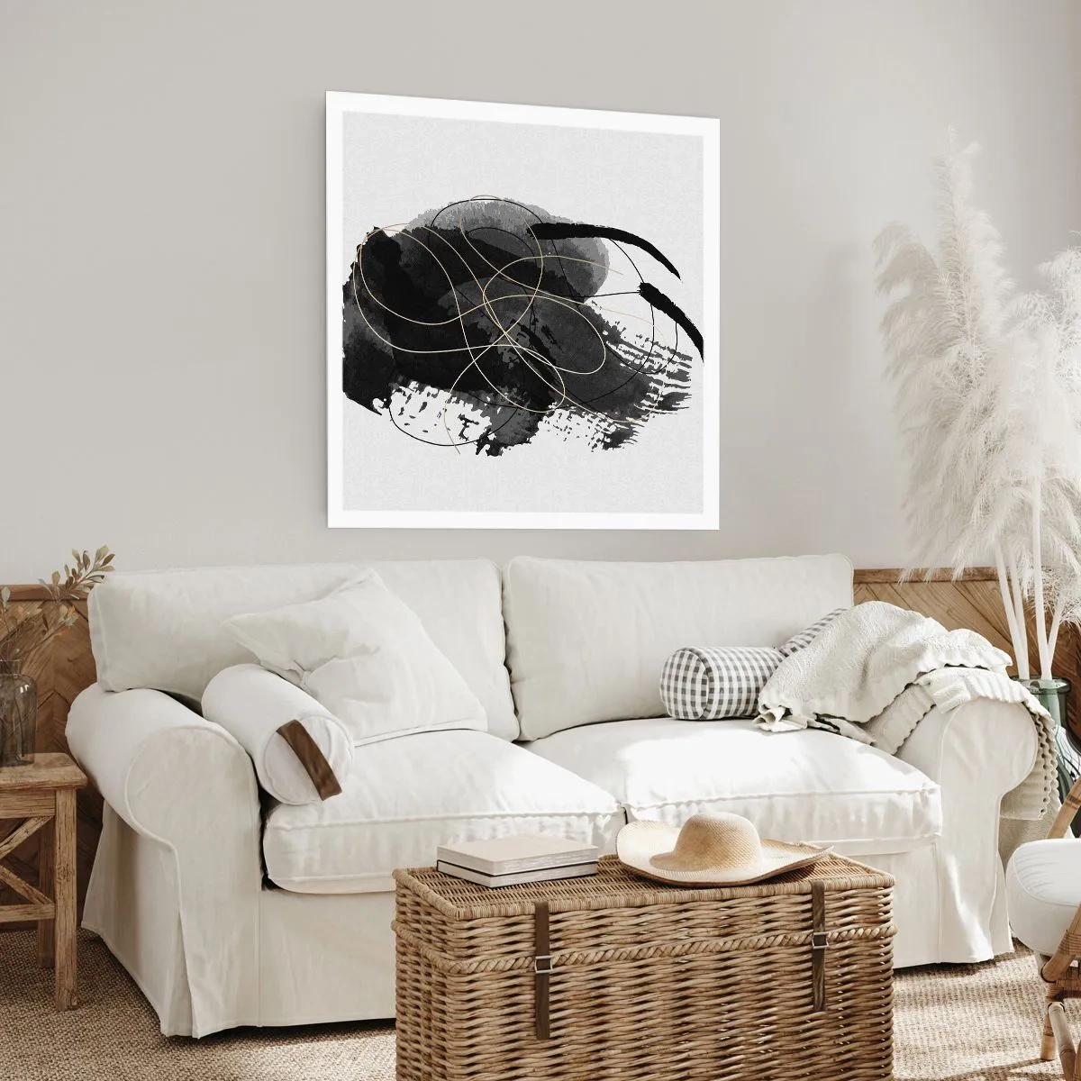 Poster - Provenit din negru - 30x30 cm