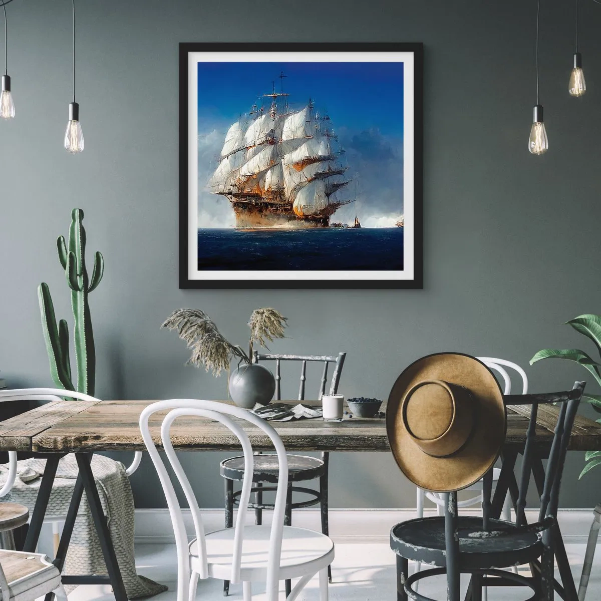 Poster în ramă neagră - The great glory! - 50x50 cm