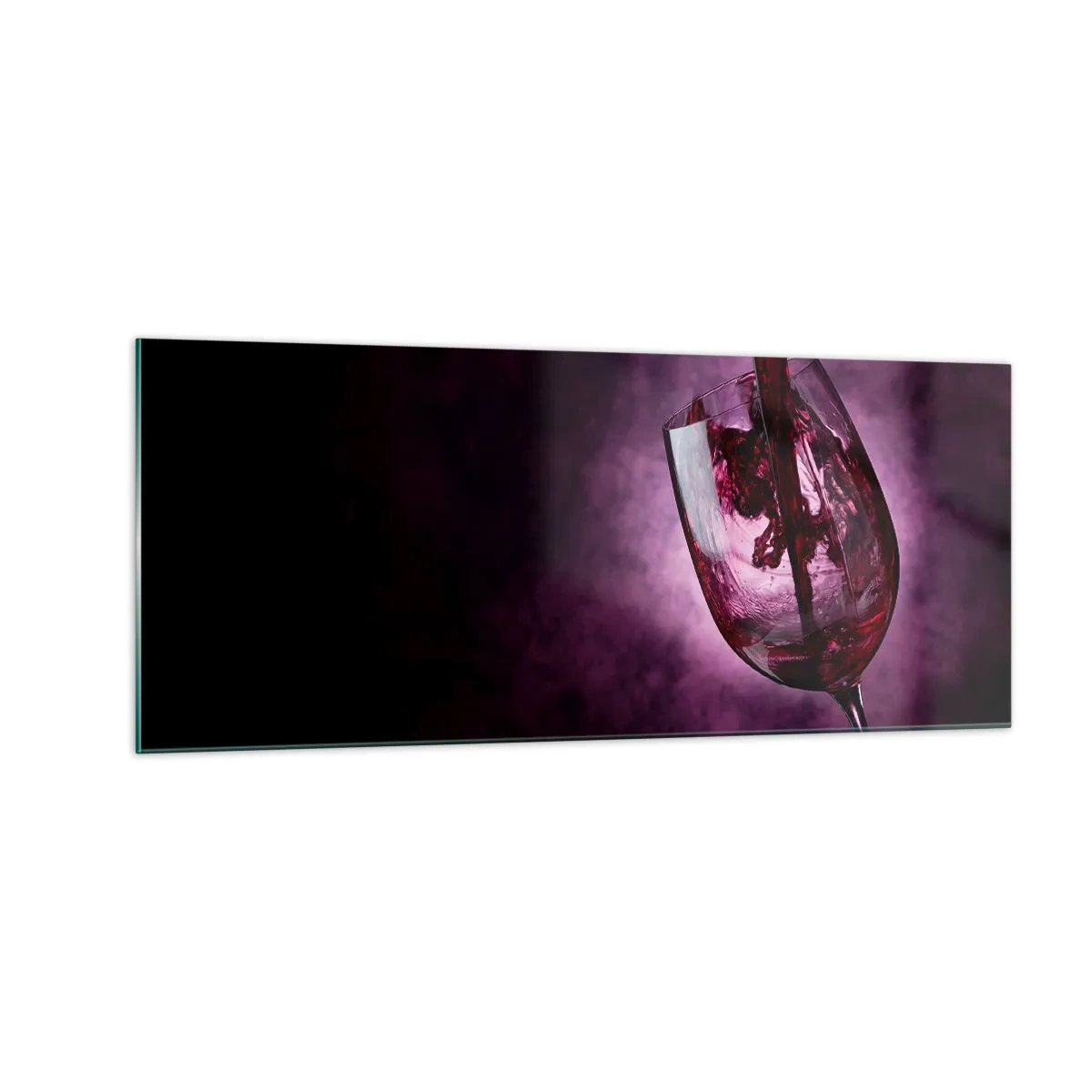 Tablou pe sticlă - Stacojiu? Carmin? Nu, rubin. - 100x40 cm