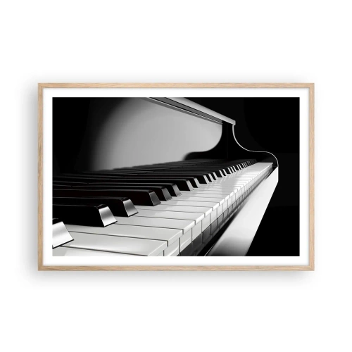 Poster în ramă de stejar deschis - Armonia formelor și a culorilor - 91x61 cm