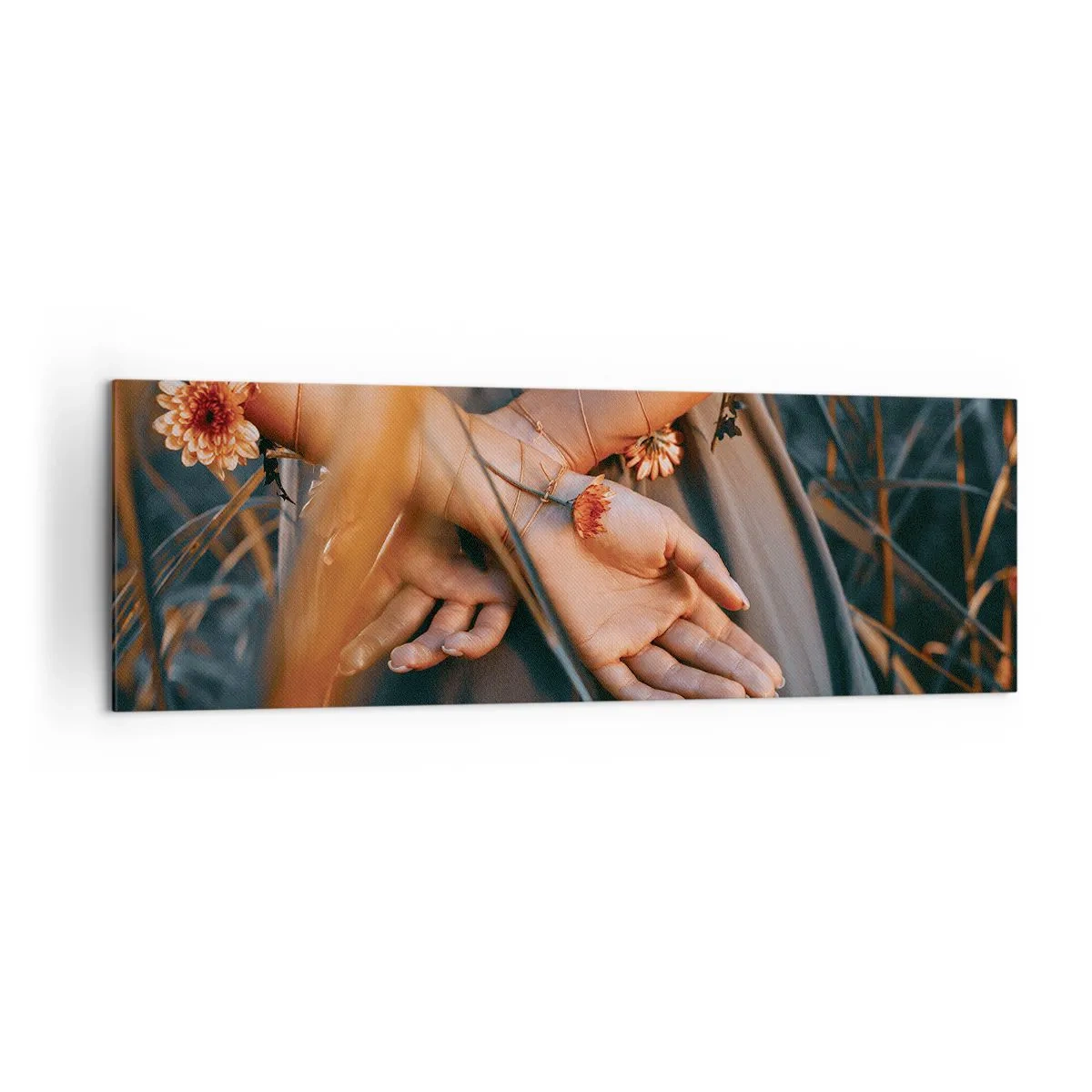 Tablou pe pânză - Legată de natură - 160x50 cm