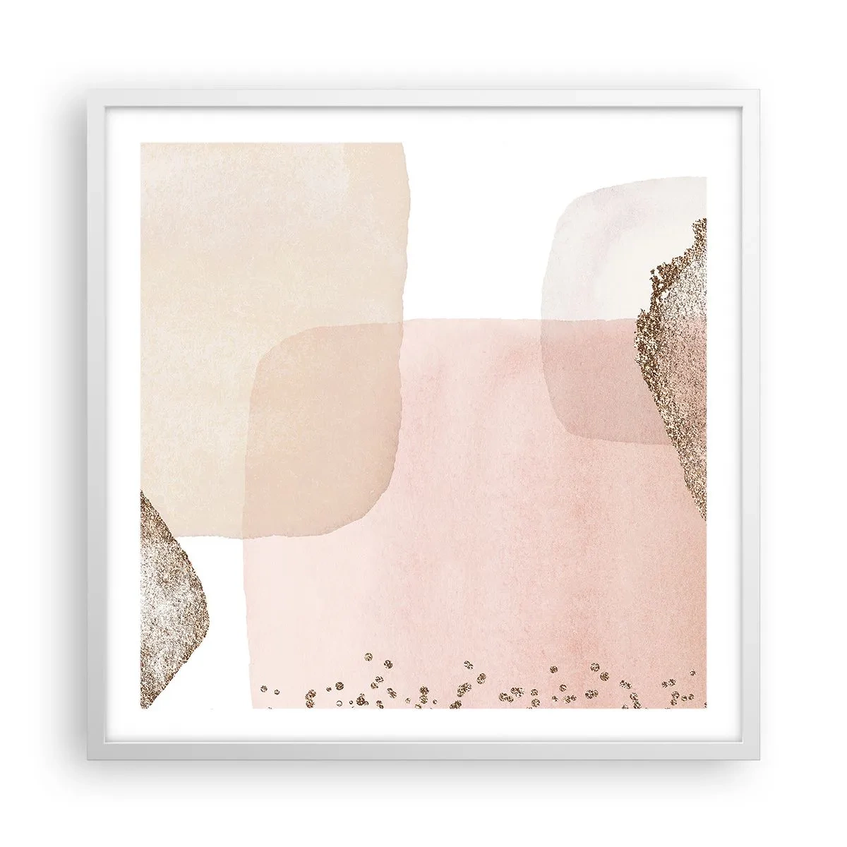 Poster în ramă albă - O privire prin culoare - 60x60 cm